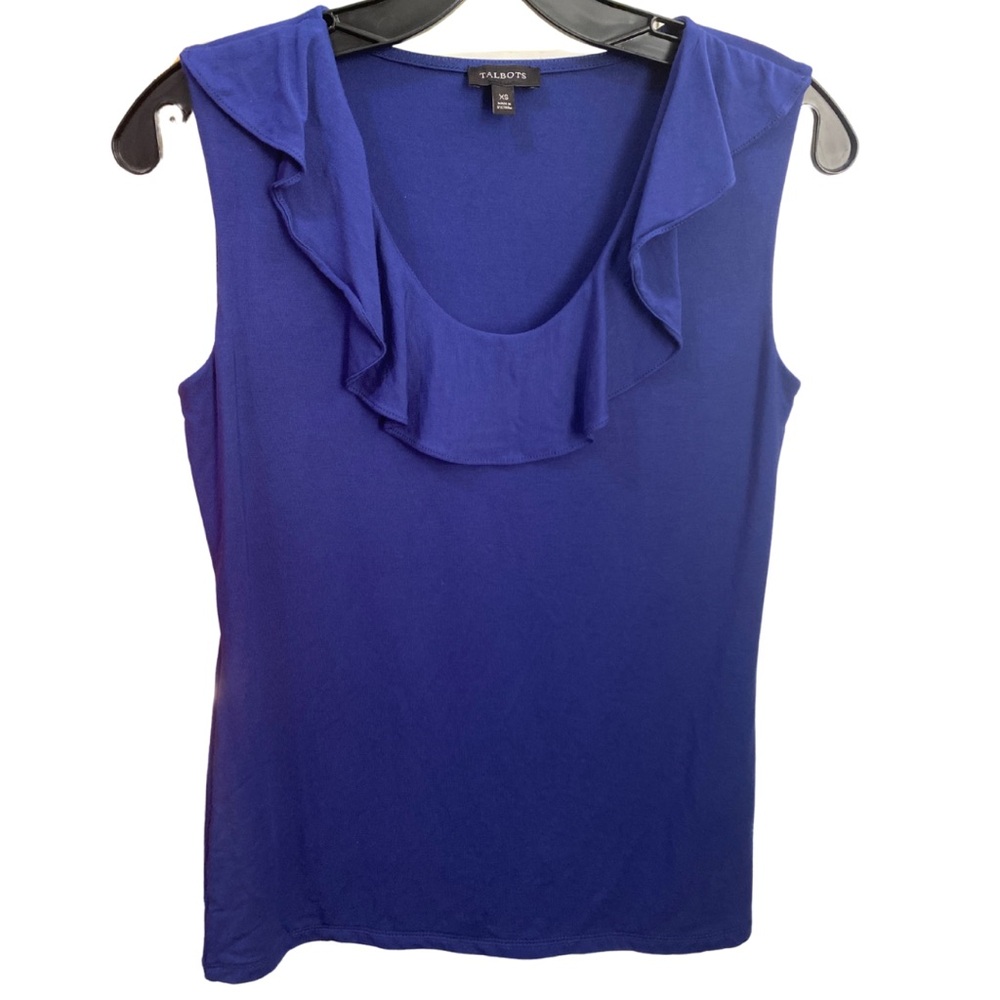 Talbots Women's Blue Sleeveless Top